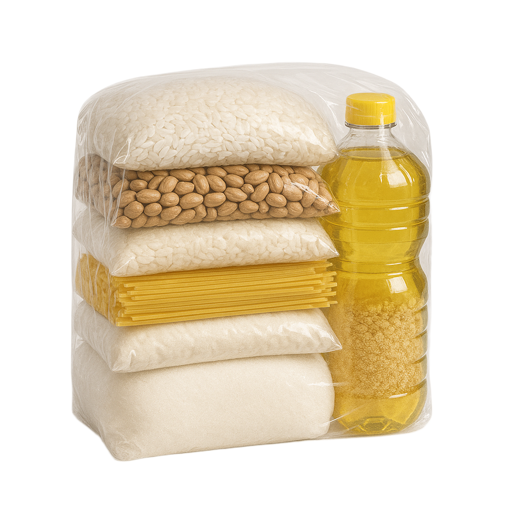 embalagem para cesta básica, sacos para cesta básica atacado, fabricante de embalagem para cesta básica.