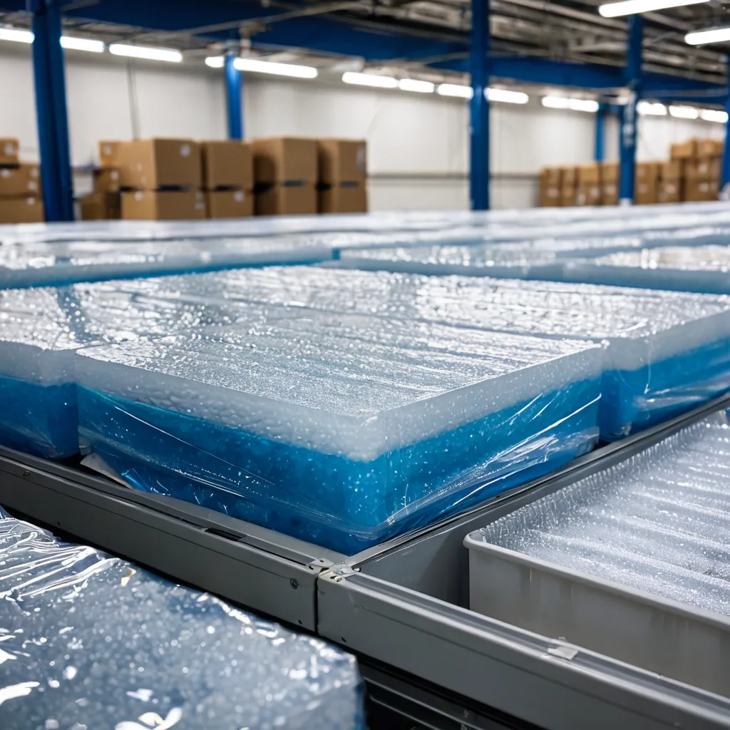 Embalagem plástica com condensação em câmara fria de armazenamento de produtos congelados